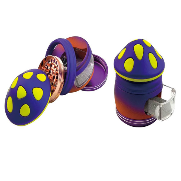VIIITOP New Mushroom Cigarette Zinc Alloy Herb Grinder