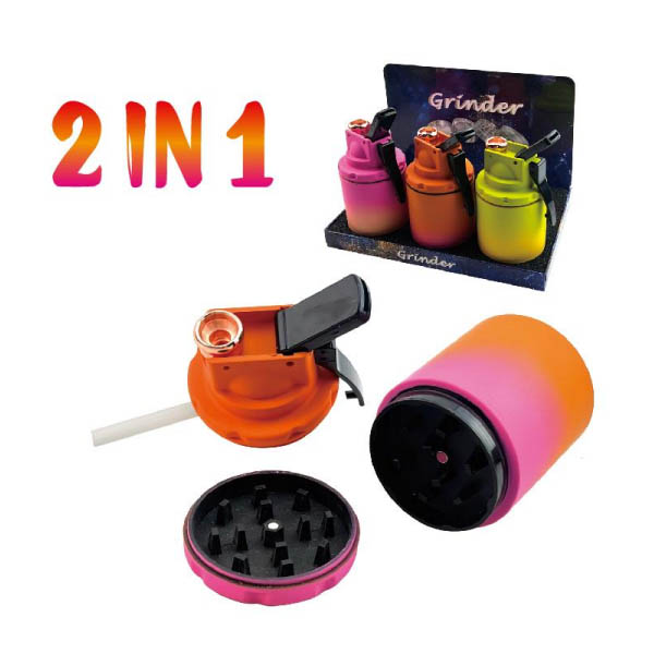 VIIITOP New Design 3 IN 1 Creative Grenade Grinder SMOKING PIPE  Hookah