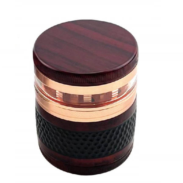 DK5360  62mm Grinder with Transparent Windows decorated with wood grain