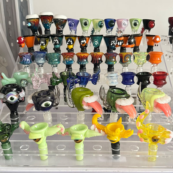 glass bowl 14mm 19mm colorful glass bowl glass waterpipe accessories