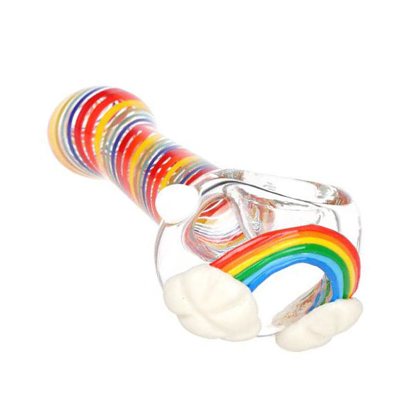 VP0552 Rainbow glass pipe colorful glass pipe