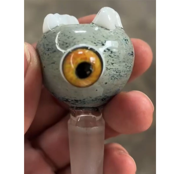 Cyclops Eye Herb Slide Cool 14mm  18mm Male Bong Bowls